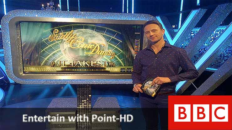 Strictly Come Dancing with POINT-HD showing studio telestrator touchscreen