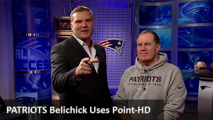 Patriots Belichick with POINT-HD